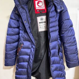Canada Weathergear Women's Puffer Coat in Deep Blue